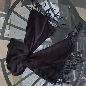 Black Scarf with Fringe ❤️